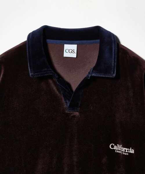 セール】＜CGS.＞オーガニックコットン ベロア スキッパー（ポロシャツ