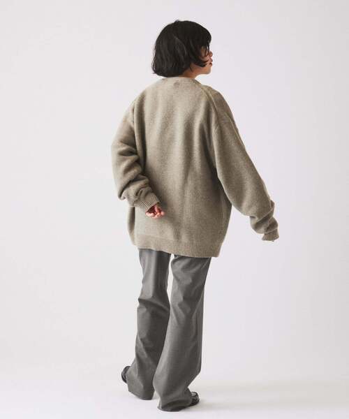 JOURNAL STANDARD relume（ジャーナルスタンダード　レリューム）の「ハミルトン ウール ガーターカーディガン（ニット/セーター・メンズ・パープル/レンガ/ブラック系その他/グレー・LARGE/MEDIUM）」の21枚目の写真