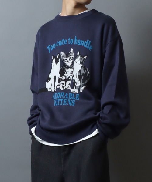 ANPAS（アンパス）の「Animal Jacquard Knit Pullover/アニマル ジャガード ニット セーター（ニット/セーター・メンズ・ブラウン/ホワイト/ネイビー/ブラック・M/L）」の13枚目の写真