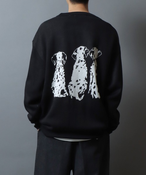 ANPAS（アンパス）の「Animal Jacquard Knit Pullover/アニマル ジャガード ニット セーター（ニット/セーター・メンズ・ブラウン/ホワイト/ネイビー/ブラック・M/L）」の10枚目の写真