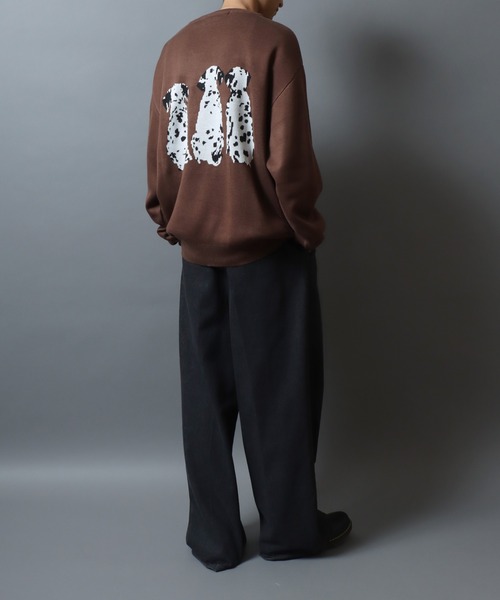 ANPAS（アンパス）の「Animal Jacquard Knit Pullover/アニマル ジャガード ニット セーター（ニット/セーター・メンズ・ブラウン/ホワイト/ネイビー/ブラック・M/L）」の5枚目の写真