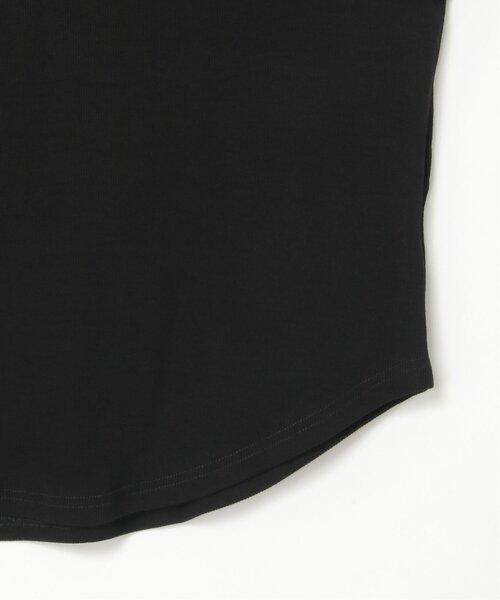 notch.(ノッチ)の「テレコネックデザインロンT(Tシャツ/カットソー・レディース・ブラック/アイボリー/グレー・M)」の7枚目の写真