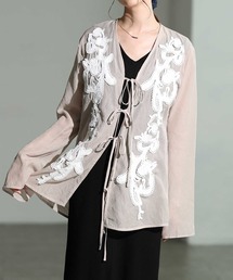 シアー」に該当するカーディガン/ボレロ（レース）ファッション