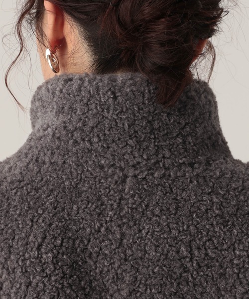 Elura（エルーラ）の「スタンドボアブルゾン/598143（その他アウター・レディース・グレー/キャメル/ダークブラウン・FREE）」の16枚目の写真