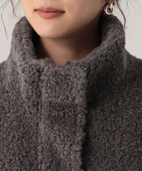 Elura（エルーラ）の「スタンドボアブルゾン/598143（その他アウター・レディース・グレー/キャメル/ダークブラウン・FREE）」の17枚目の写真