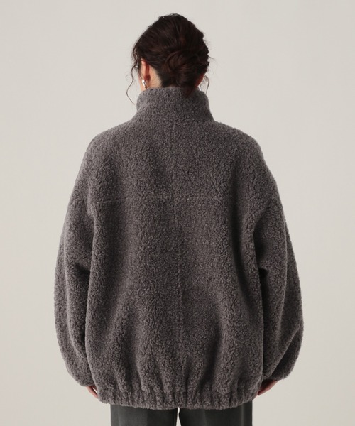 Elura（エルーラ）の「スタンドボアブルゾン/598143（その他アウター・レディース・グレー/キャメル/ダークブラウン・FREE）」の15枚目の写真