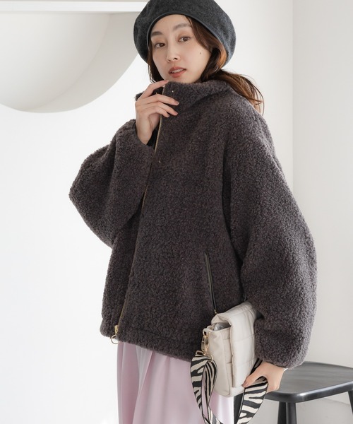 スタンドボアブルゾン/598143（その他アウター）｜Elura（エルーラ）の