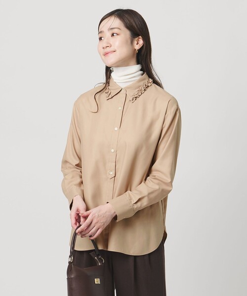 セール】ミニフリルシャツ‐ウォッシャブル‐（シャツ/ブラウス