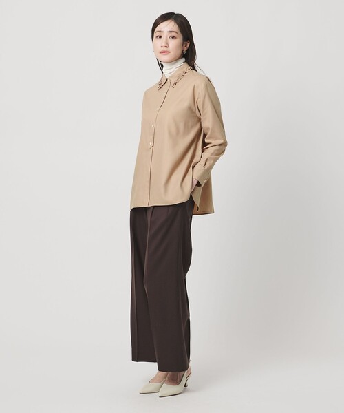 ミニフリルシャツ ウォッシャブル UNITED ARROWS ブラウス シャツ ミニフリルシャツ‐ウォッシャブル