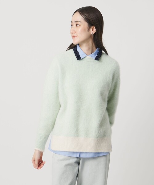 UNITED ARROWS(ユナイテッドアローズ)の「ミニフリルシャツ‐ウォッシャブル‐(シャツ/ブラウス・レディース・オフホワイト/ライトブルー/ベージュ/その他7/ネイビー・FREE)」の22枚目の写真