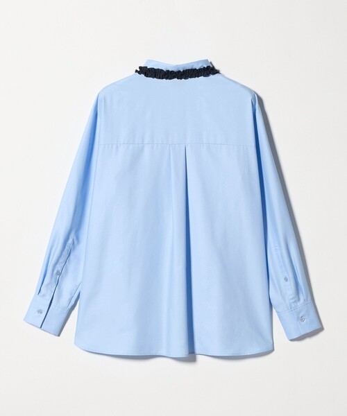 UNITED ARROWS（ユナイテッドアローズ）の「ミニフリルシャツ‐ウォッシャブル‐（シャツ/ブラウス・レディース・オフホワイト/ライトブルー/ベージュ/その他7/ネイビー・FREE）」の7枚目の写真