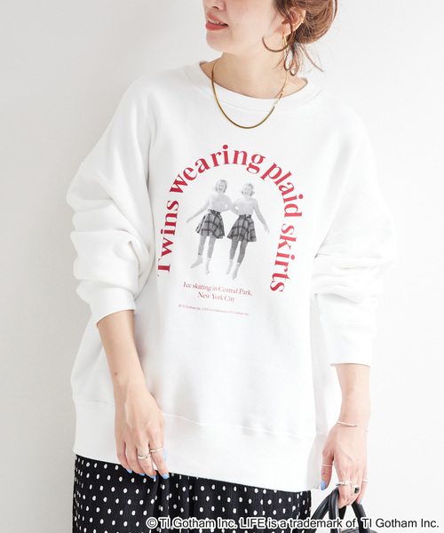 GOOD ROCK SPEED(グッドロックスピード)の「GOOD ROCK SPEED/グッドロックスピード LIFE PICTURE COLLECTION スウェット(スウェット・レディース・ライトグレー/ホワイト・FREE)」の1枚目の写真