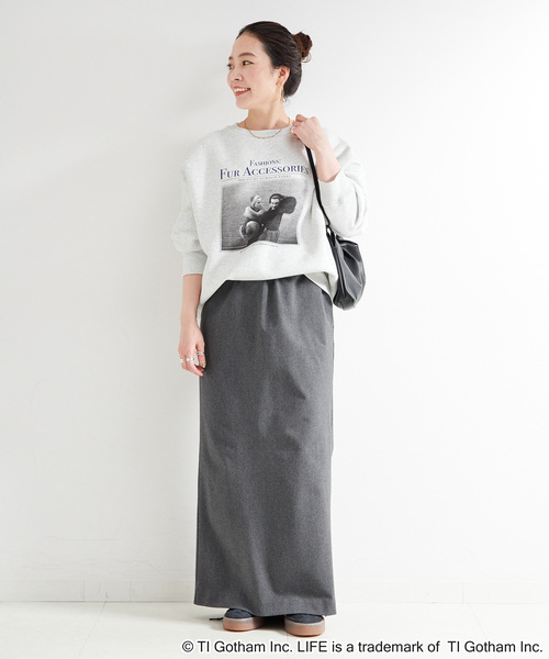 GOOD ROCK SPEED(グッドロックスピード)の「GOOD ROCK SPEED/グッドロックスピード LIFE PICTURE COLLECTION スウェット(スウェット・レディース・ライトグレー/ホワイト・FREE)」の13枚目の写真