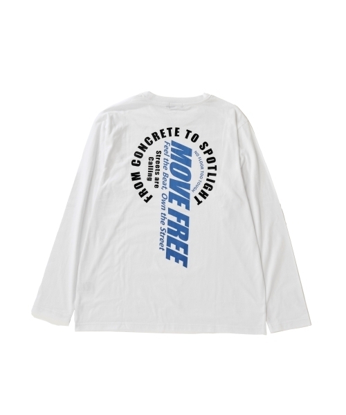 GLAZOS（グラソス）の「【プチプラ】バックサークルロゴ長袖Tシャツ（Tシャツ/カットソー・キッズ・ライトグレー/ホワイト/ブルー/ネイビー/オレンジ/ブラック・160cm/150cm/180cm/170cm）」の12枚目の写真