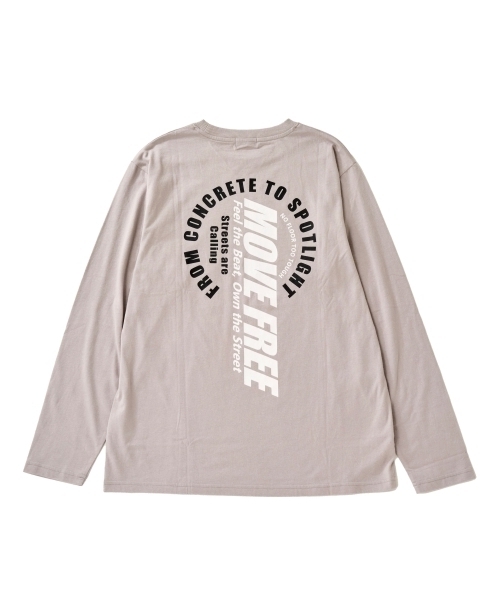 GLAZOS（グラソス）の「【プチプラ】バックサークルロゴ長袖Tシャツ（Tシャツ/カットソー・キッズ・ライトグレー/ホワイト/ブルー/ネイビー/オレンジ/ブラック・160cm/150cm/180cm/170cm）」の15枚目の写真