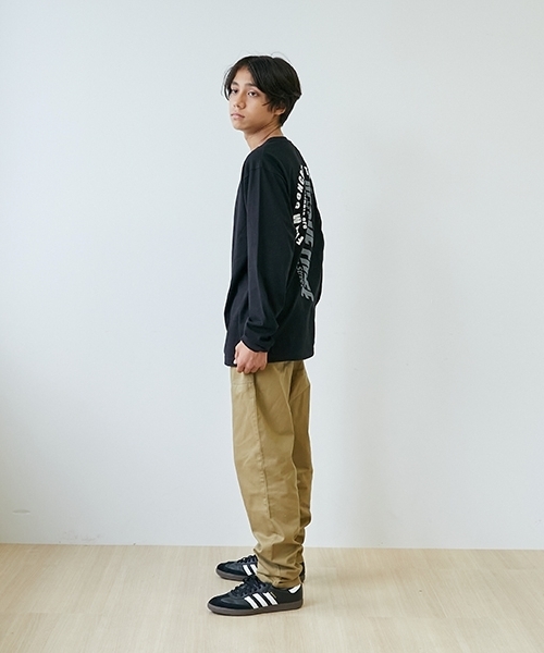 GLAZOS（グラソス）の「【プチプラ】バックサークルロゴ長袖Tシャツ（Tシャツ/カットソー・キッズ・ライトグレー/ホワイト/ブルー/ネイビー/オレンジ/ブラック・160cm/150cm/180cm/170cm）」の21枚目の写真