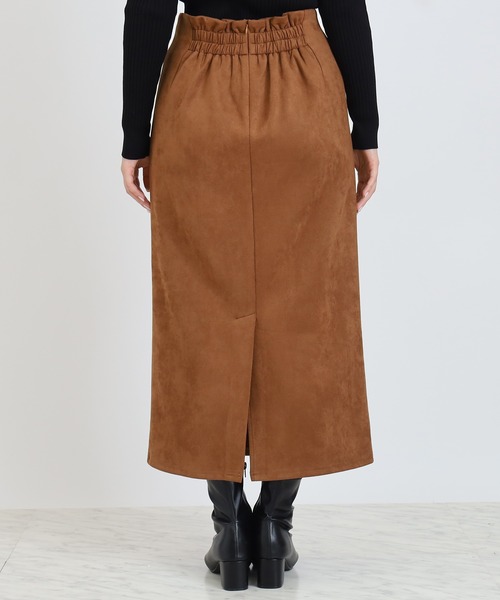 TRUDEA（トルディア）の「スエードナロータイトスカート（スカート・レディース・ワイン/ブラウン/キャメル・MEDIUM）」の22枚目の写真
