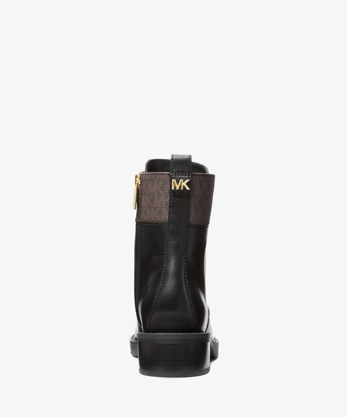 MICHAEL KORS(マイケルコース)の「LYLE レザー & シグネチャーロゴ コンバットブーツ(ブーツ・レディース・ブラウン系その他・7/6.5/6/8/7.5/5.5/5)」の3枚目の写真