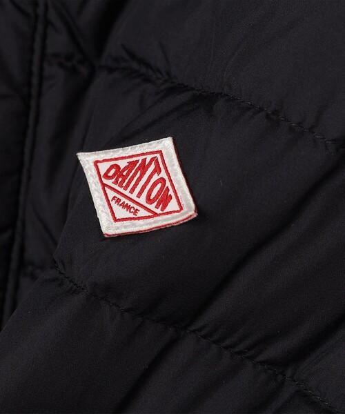 DANTON（ダントン）の「DANTON: クルーネック インナーダウン ジャケット<KIDS>（ダウンジャケット/コート・キッズ・ブラック・120/130）」の2枚目の写真