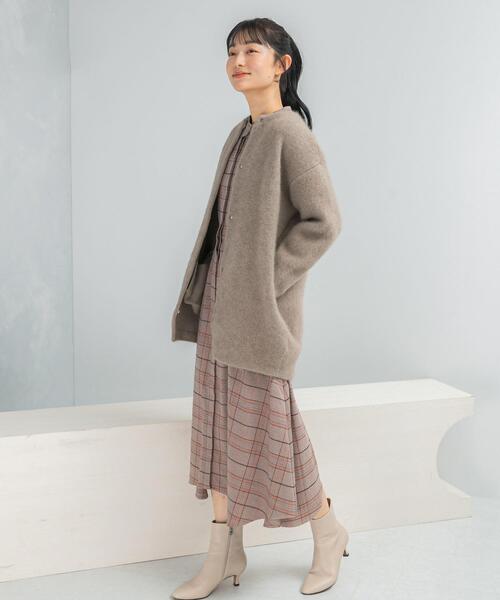 URBAN RESEARCH ROSSO WOMEN（アーバンリサーチ　ロッソ）の「『WEB限定』イレギュラーヘムワンピース（ワンピース・レディース・ネイビー/ブラウン/グレー・FREE）」の3枚目の写真