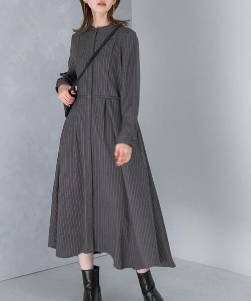 URBAN RESEARCH ROSSO WOMEN（アーバンリサーチ　ロッソ）の「『WEB限定』イレギュラーヘムワンピース（ワンピース・レディース・ネイビー/ブラウン/グレー・FREE）」の2枚目の写真