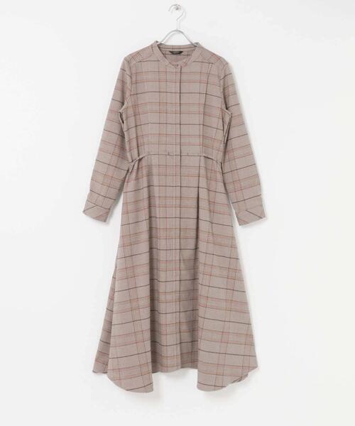 URBAN RESEARCH ROSSO WOMEN（アーバンリサーチ　ロッソ）の「『WEB限定』イレギュラーヘムワンピース（ワンピース・レディース・ネイビー/ブラウン/グレー・FREE）」の9枚目の写真