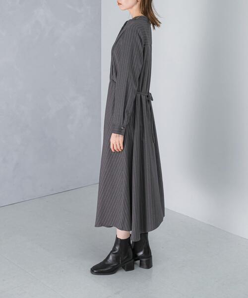URBAN RESEARCH ROSSO WOMEN（アーバンリサーチ　ロッソ）の「『WEB限定』イレギュラーヘムワンピース（ワンピース・レディース・ネイビー/ブラウン/グレー・FREE）」の16枚目の写真