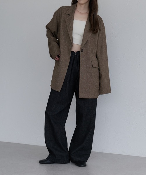 セール】オーバーシルエットテーラードジャケット（テーラード