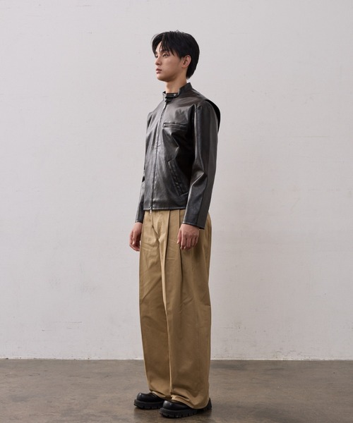 【THE CLE】 ザクレ SINGLE RIDERS JACKET 1サイズ SINGLE RIDERS JACKET（ライダースジャケット）｜THE CLE（ザクレ）の