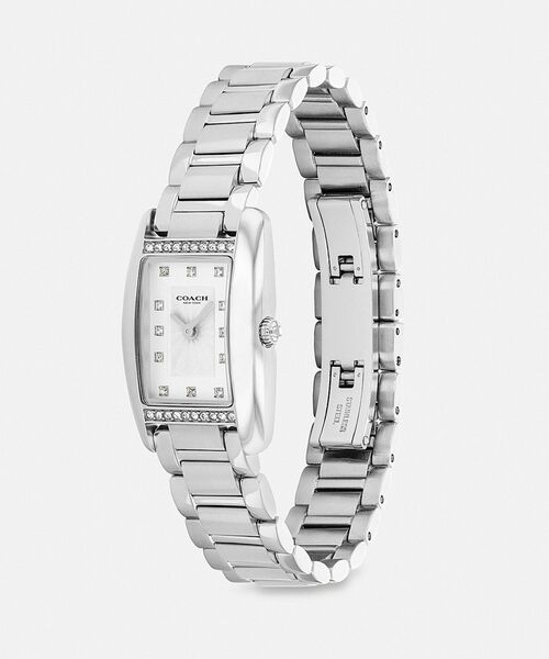 COACH(コーチ)の「リーズ ウォッチ・20MM X 30MM(アナログ腕時計・レディース・シルバー系その他・ONE)」の1枚目の写真