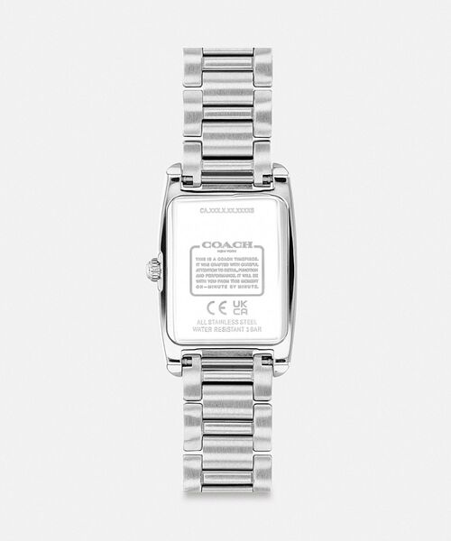 COACH(コーチ)の「リーズ ウォッチ・20MM X 30MM(アナログ腕時計・レディース・シルバー系その他・ONE)」の3枚目の写真