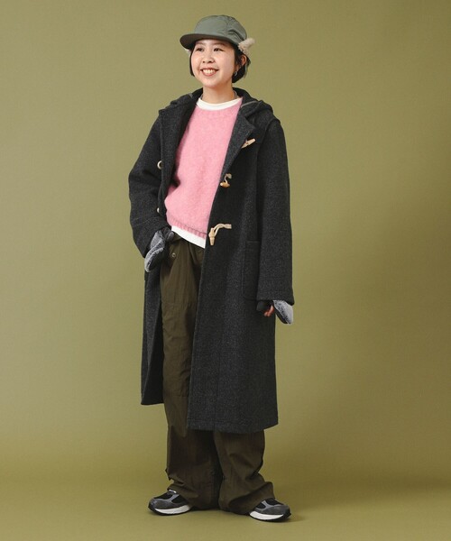 【BEAMS BOY】モッサーロングダッフルコート BEAMS BOY（ビームス ボーイ）【BLACK FRIDAY対象】モッサー ロング