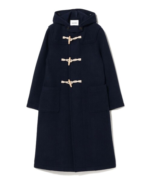 BEAMSBOY ビームスボーイ モッサーロングダッフルコート ネイビー BEAMS BOY（ビームス ボーイ）モッサー ロング ダッフルコート 25FW