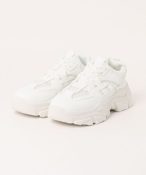 WESTBOY(ウエストボーイ)の「厚底 ワントーンスニーカー WO25W2SH02【WB ORIGINALS】【2025AW】(スニーカー・メンズ・ホワイト/ブラック・41/44/43/42)」の16枚目の写真