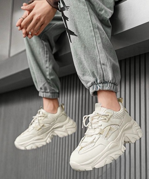 WESTBOY(ウエストボーイ)の「厚底 ワントーンスニーカー WO25W2SH02【WB ORIGINALS】【2025AW】(スニーカー・メンズ・ホワイト/ブラック・41/44/43/42)」の17枚目の写真