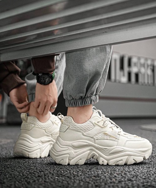 WESTBOY(ウエストボーイ)の「厚底 ワントーンスニーカー WO25W2SH02【WB ORIGINALS】【2025AW】(スニーカー・メンズ・ホワイト/ブラック・41/44/43/42)」の18枚目の写真