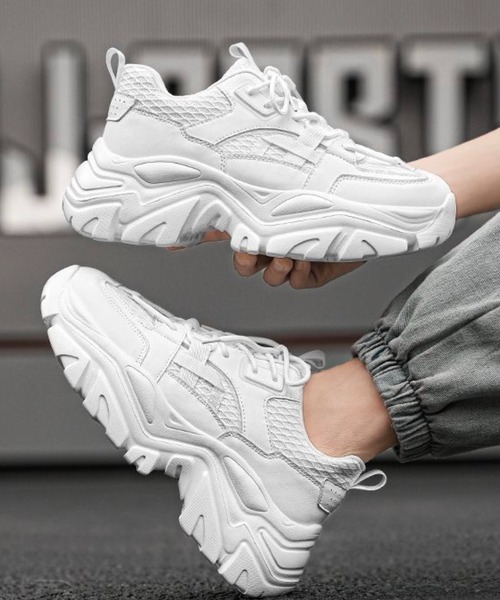 WESTBOY(ウエストボーイ)の「厚底 ワントーンスニーカー WO25W2SH02【WB ORIGINALS】【2025AW】(スニーカー・メンズ・ホワイト/ブラック・41/44/43/42)」の11枚目の写真