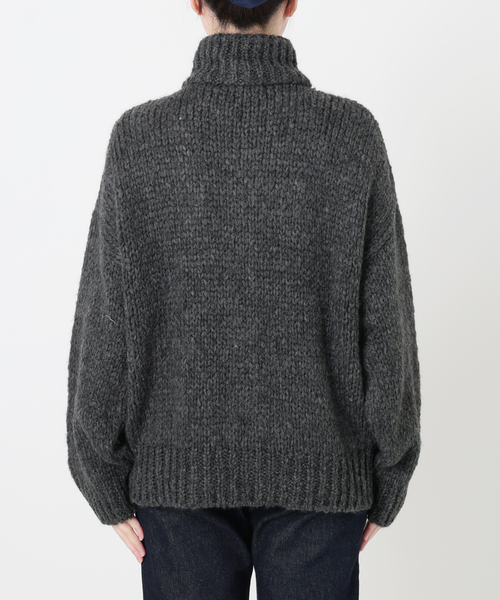 TRICOTS JEAN MARC（トリコットジーンマルク）の「TRICOTS JEAN MARC SLOBE別注 ジップカーディガン PRESTON（カーディガン/ボレロ・レディース・ネイビー/チャコールグレー・FREE）」の19枚目の写真