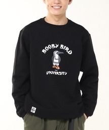 CHUMS（チャムス）の「CHUMS/チャムス スウェット アーティストコラボ  かせきさいだぁ Booby Bird University Crew Top CH00-1505（スウェット・メンズ）」