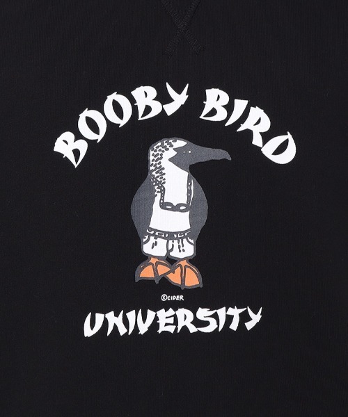 CHUMS（チャムス）の「CHUMS/チャムス スウェット アーティストコラボ  かせきさいだぁ Booby Bird University Crew Top CH00-1505（スウェット・メンズ・ヘザーグレー/ブラック・XL/L/M）」の6枚目の写真