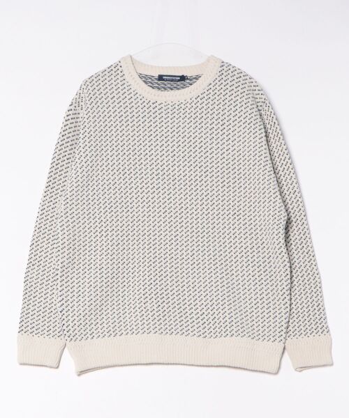 UNION STATION(ユニオンステーション)の「モール×ACグラデーションニット(ニット/セーター・メンズ・ブラック系その他/ホワイト系その他・LL/L/M)」の1枚目の写真