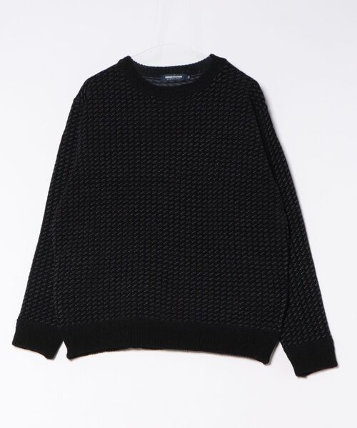 UNION STATION(ユニオンステーション)の「モール×ACグラデーションニット(ニット/セーター・メンズ・ブラック系その他/ホワイト系その他・LL/L/M)」の2枚目の写真