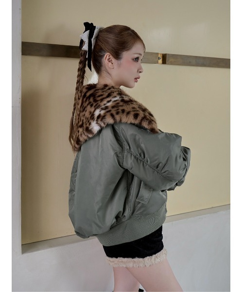 【ガーメント＆ハンガー付き】Darich アニマルファーN2Bフライトジャケット Darichロゴガーメント＆DDロゴベロアハンガー付き】アニマルファーN2B