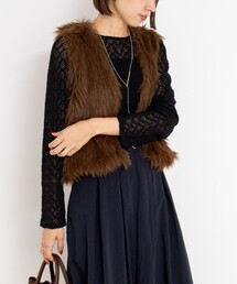 NOLLEY’S | 【MARILYN MOON/マリリーンムーン】2WAYシャギーファーベスト(ベスト)