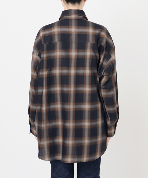 journal standard L'essage（ジャーナルスタンダードレサージュ）の「《追加》チェックシャツ（シャツ/ブラウス・レディース・ブラック/オレンジ・FREE）」の19枚目の写真