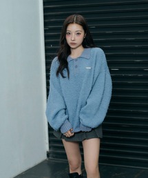ANDGEEBEE | UNISEX ルーズポロニット(ニット/セーター)