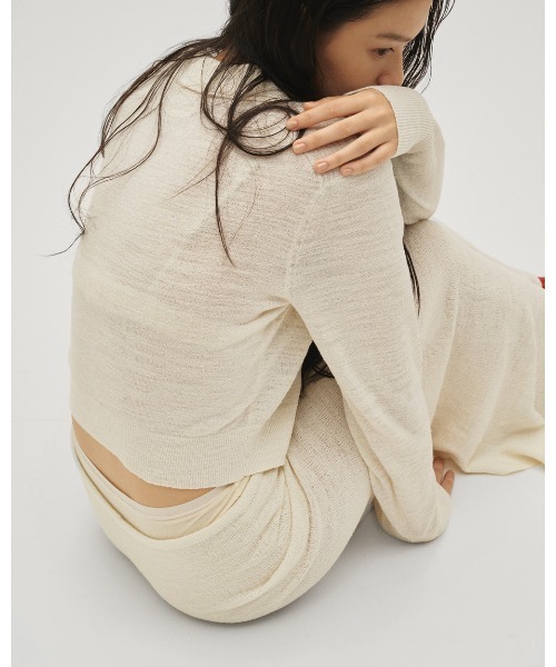 TODAYFUL(トゥデイフル)の「Layered Polo Knit(ニット/セーター・レディース・チョコ/キナリ/ダークグレー・FREE)」の15枚目の写真