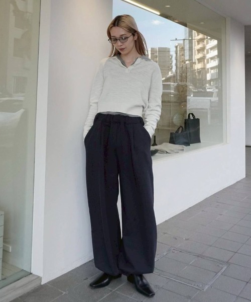 Layered Polo Knit（ニット/セーター）｜TODAYFUL（トゥデイフル）の