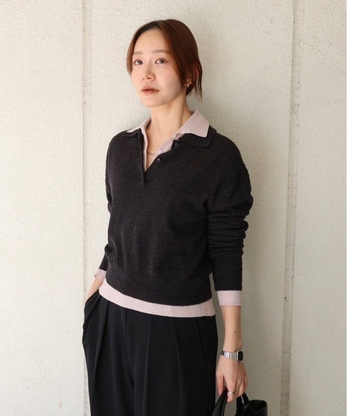 Layered Polo Knit（ニット/セーター）｜TODAYFUL（トゥデイフル）の