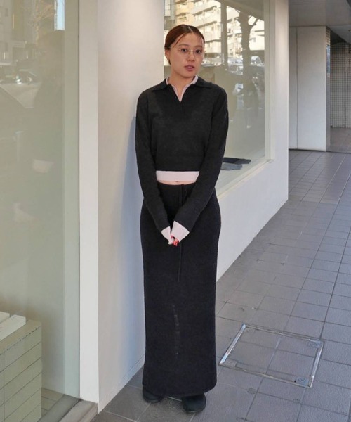 TODAYFUL Layered Sleeve Knit グレー TODAYFUL トゥデイフル 2026springsummer トップス Compact Sheer Knit